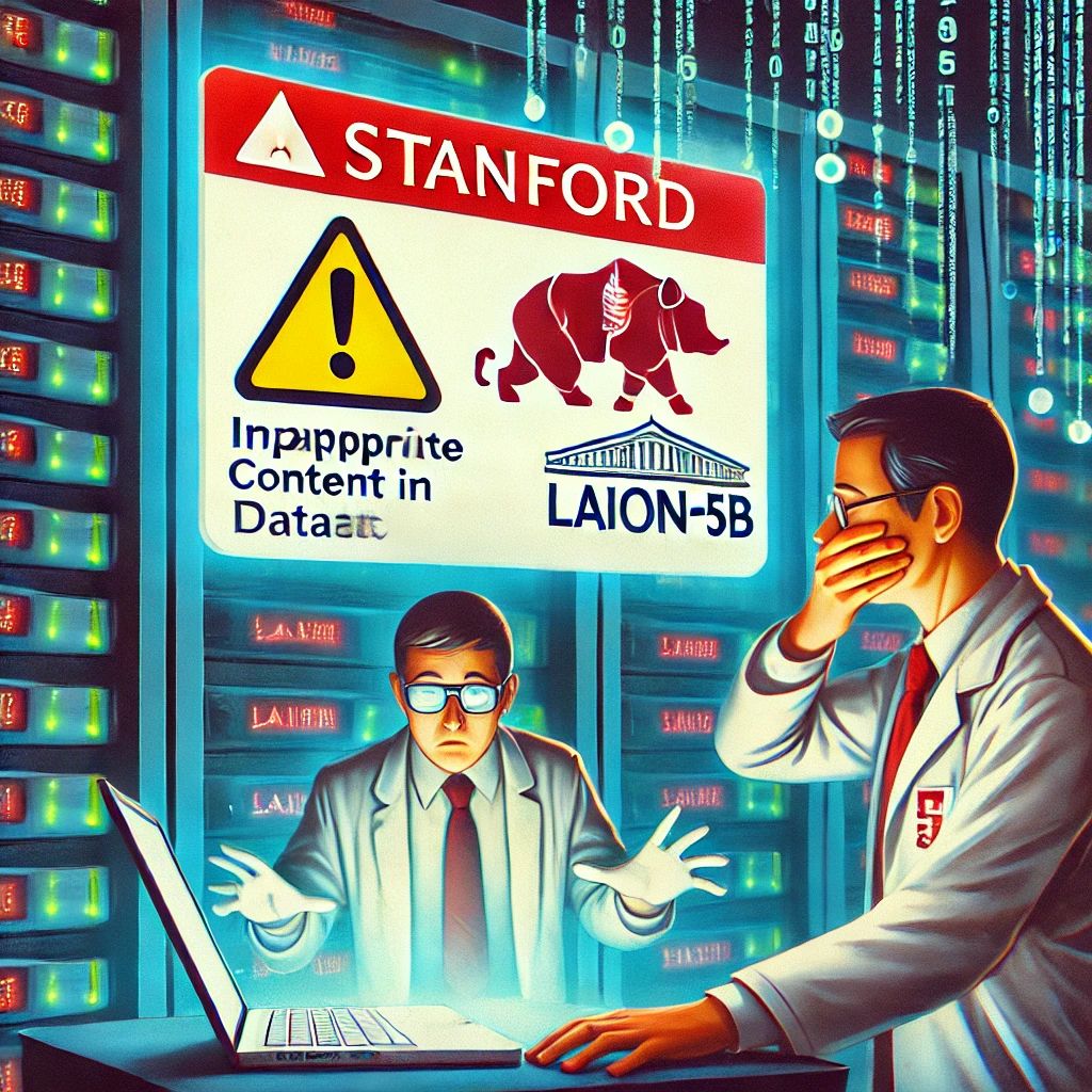AIトレーニングデータセットに不適切なコンテンツ発覚、スタンフォード研究者が警鐘—LAION-5Bデータセット一時撤去へ