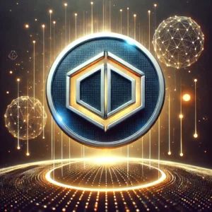 DALLE 2024-07-05 050424 - An illustration of a new cryptocurrency symbol with a DeFi background representing the Pandoshi token raising 0000 in a public sale within two we - innovaTopia