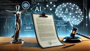 DALLE 2024-09-13 060351 - A professional and sleek illustration representing a legal document with AI-themed elements such as code snippets neural networks and a scale of ju - innovaTopia