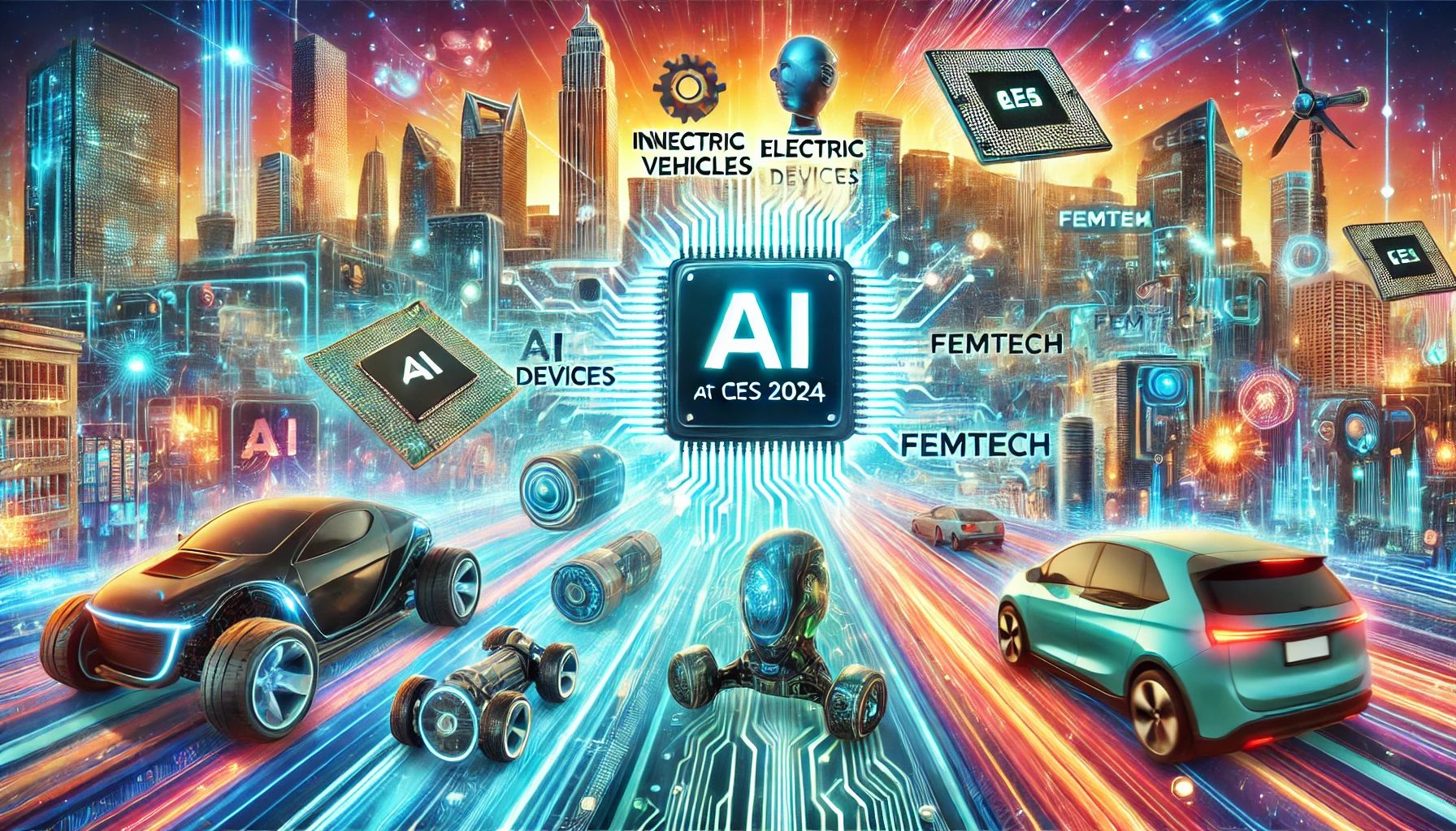 AIの未来を切り開くCES 2024: 大手企業が革新的チップを発表、最新EVとフェムテックが脚光を浴びる