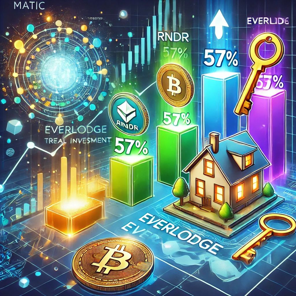 「暗号通貨市場活況：MATIC年間高値へ、RNDR57%急騰、Everlodge不動産革命で投資チャンス」