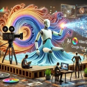 DALLE 2024-10-09 061611 - An image illustrating Google Researchs new AI video generation model called VideoPoet The scene should show a highly futuristic AI creating dynami - innovaTopia