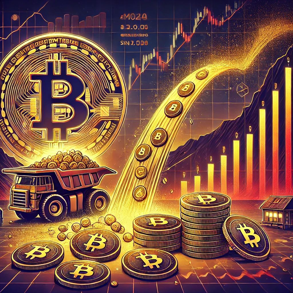 マイナー売却ラッシュ：ビットコイン保有量が5月以来の最低水準に、価格上昇の中で売り圧力増大