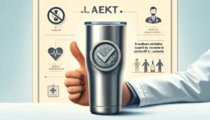 DALLE 2024-04-17 100643 - An informative article header image that conveys the message that although the Stanley tumbler contains lead in its sealing material it poses no heal - innovaTopia
