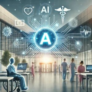 DALLE 2024-06-24 065441 - An image illustrating the transformative impact of AI on cancer treatment The background features a modern medical facility with AI technology intera - innovaTopia