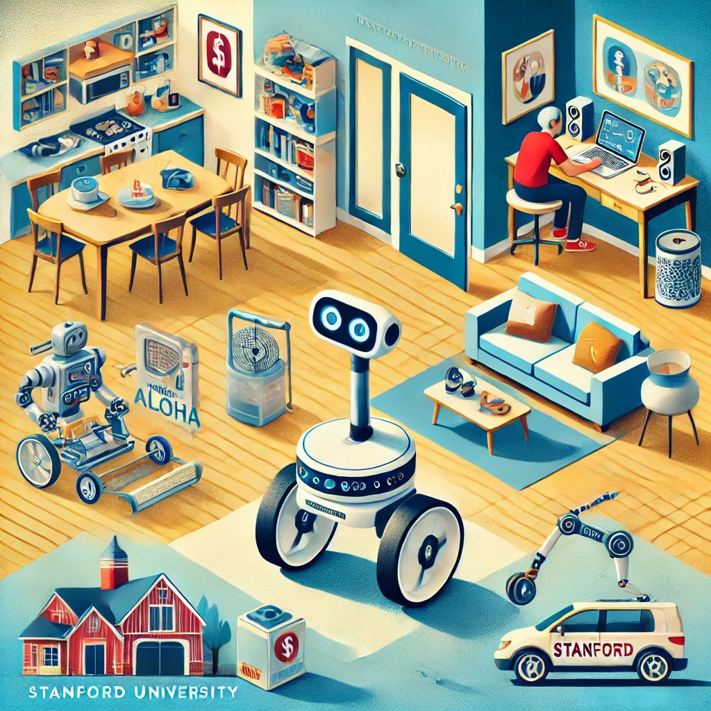 「スタンフォード大発、家事からナビゲーションまでこなす全身遠隔操作ロボット「Mobile ALOHA」が未来の家政婦へ一歩前進！」