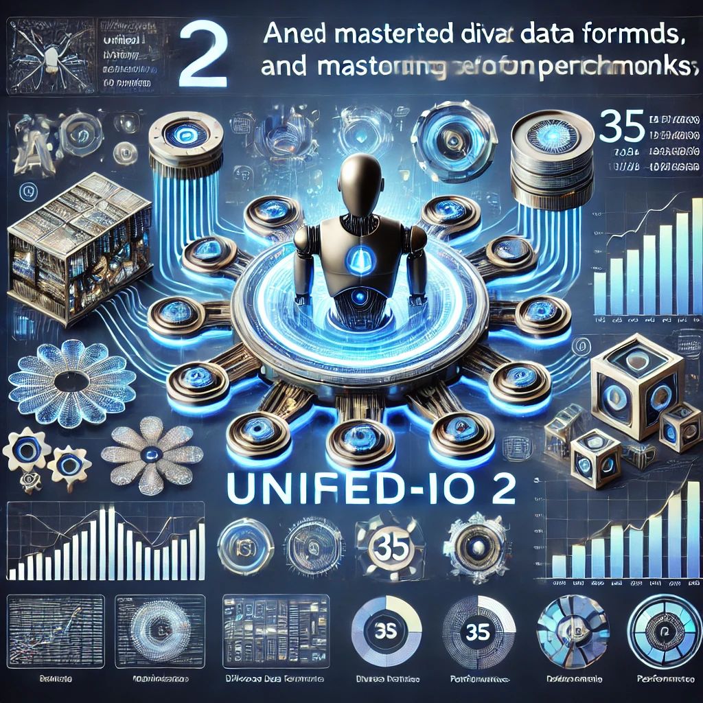 「AIの未来を切り開く！統合型モデル「Unified-IO 2」が多様なデータ形式をマスターし、35のベンチマークで圧倒的性能を実現！」
