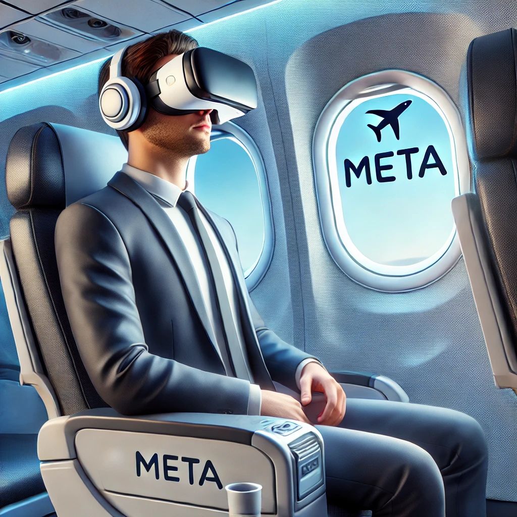 VRヘッドセットの飛行機内使用、Metaが課題に挑む