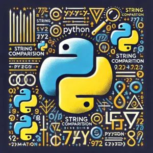 DALLE 2024-07-05 043111 - An illustration of Python logo with various string comparison symbols and methods representing tips for string comparison in Python - innovaTopia