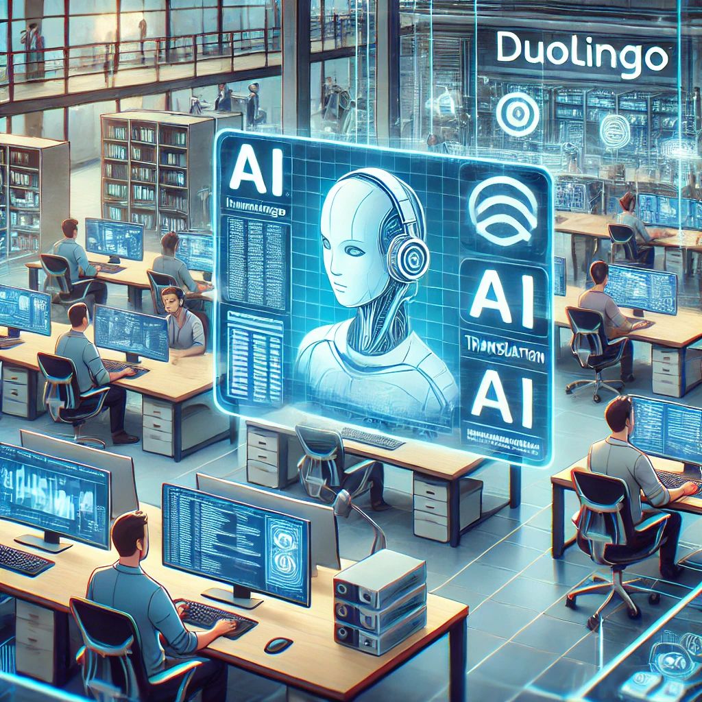 AI革命: Duolingoが人間の翻訳者10％を解雇し、技術進歩と労働市場の未来に火をつける