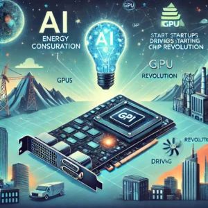 DALLE 2024-07-07 034620 - Illustration of AI energy consumption impacting the GPU market with startups driving chip revolution The image should depict elements of AI technolo - innovaTopia