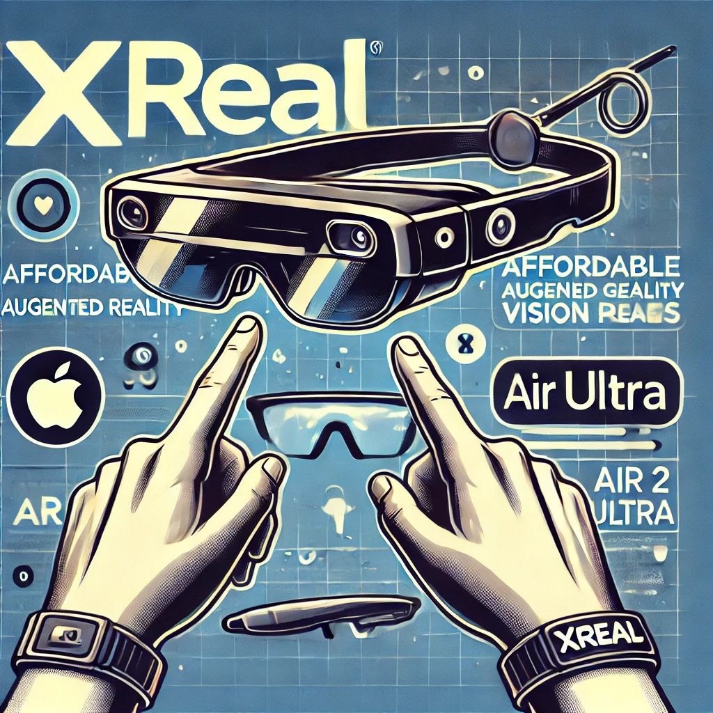 XrealがCES 2024で発表：Appleの高価なVision Proに挑む、手頃な価格のARグラス「Air 2 Ultra」！