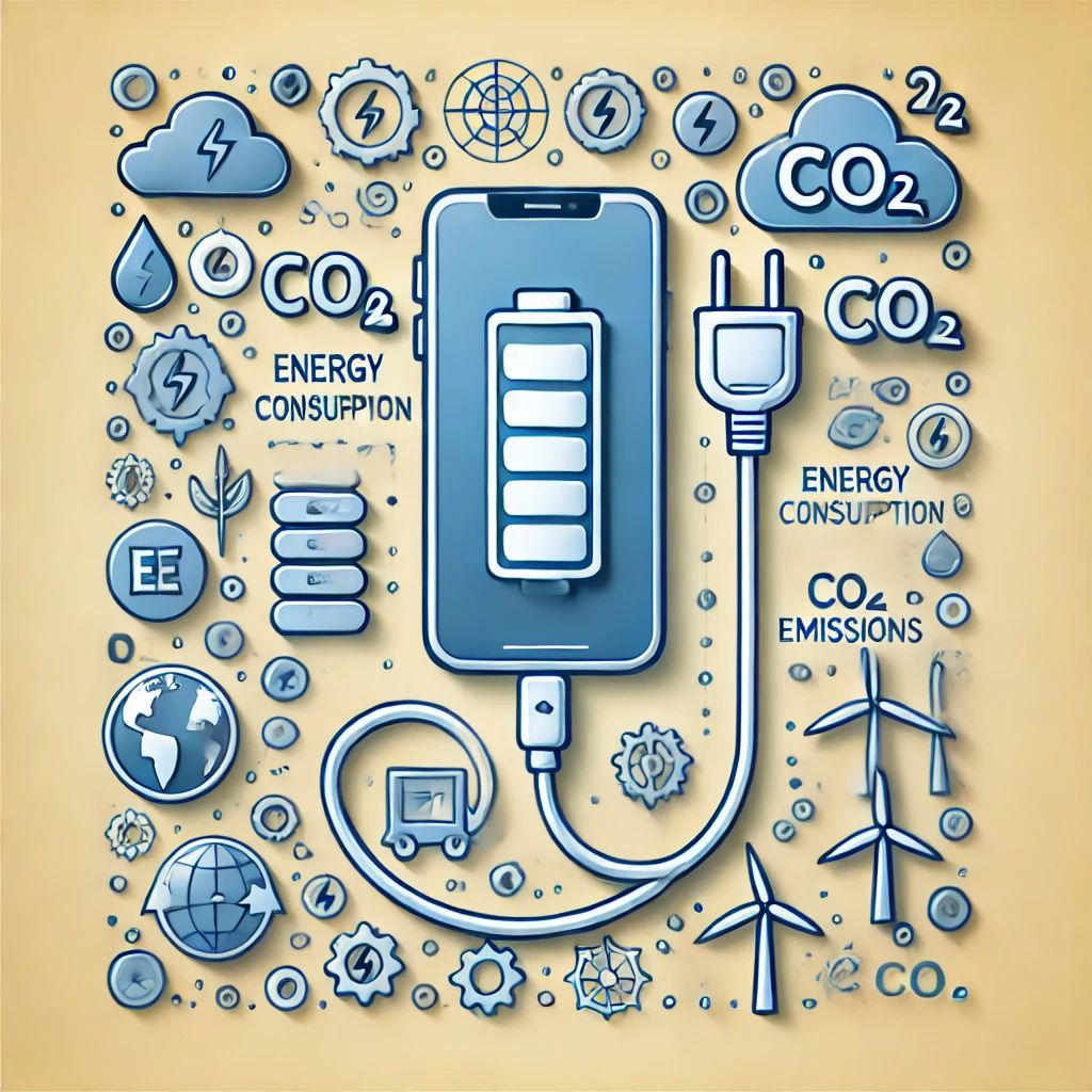 スマートフォン充電の環境コスト、エネルギー消費とCO2排出量に警鐘