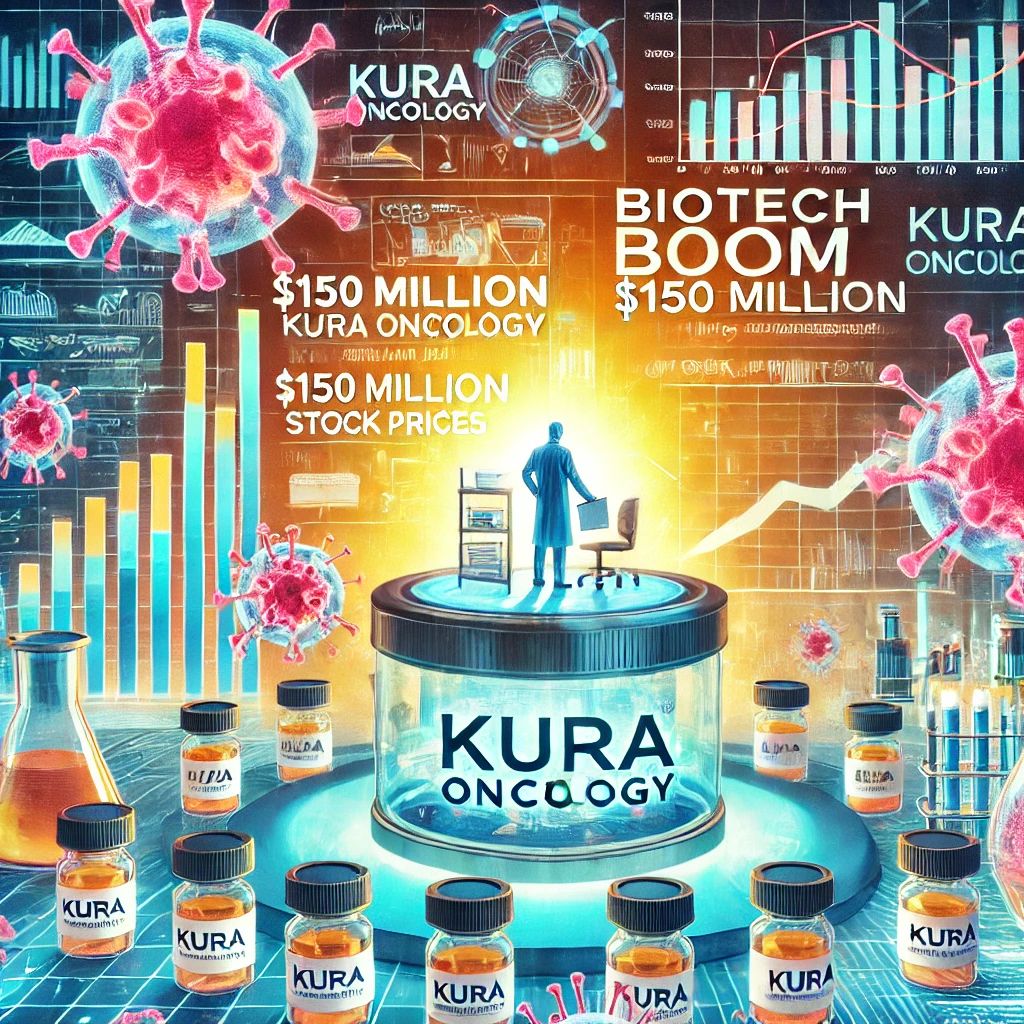 バイオテックブーム到来！Kura Oncologyが1億5000万ドル調達、株価急騰