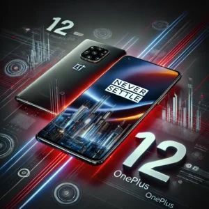 DALLE 2024-09-11 113547 - An image celebrating the launch of OnePlus 12 a new flagship smartphone The visual features a sleek futuristic phone with glowing edges and digital - innovaTopia