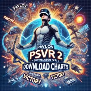DALLE 2024-09-12 040128 - An illustration celebrating the dominance of Pavlov in the PSVR 2 download charts The image highlights the games success with energetic visual ele - innovaTopia