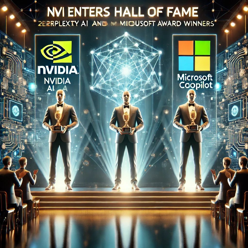 NvidiaがAI殿堂入り、Perplexity AIとMicrosoft Copilotが各部門で栄冠に輝く―2023年AI業界の最新受賞者発表！