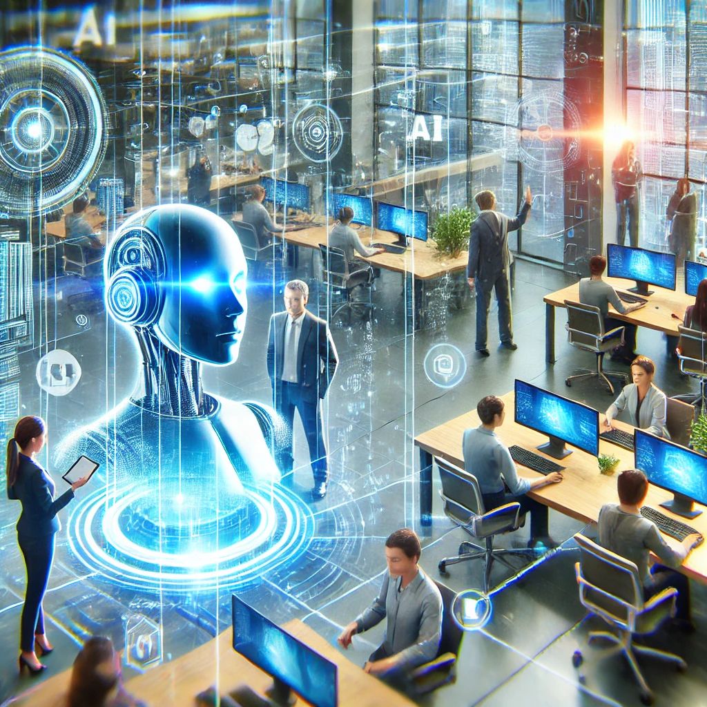 DALLE 2024-09-13 063615 - An illustration of a corporate environment illustrating Deloitte rolls out AI chatbot PairD to 75000 employees to drive innovation The image depic - innovaTopia