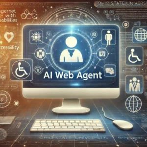 DALLE 2024-09-24 062154 - An inspiring illustration depicting the AI web agent developed by Ohio State University for improving internet access for people with disabilities It - innovaTopia