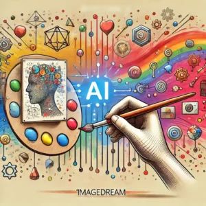 DALLE 2024-09-24 062212 - An illustration depicting ByteDances new AI ImageDream that generates 3D models from images It features a digital artists palette transforming a - innovaTopia