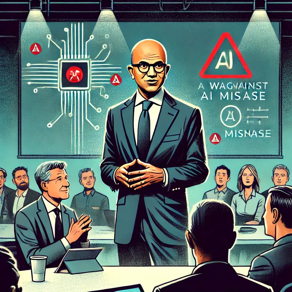 ナデラCEO、AI生成の偽ヌード画像に警鐘