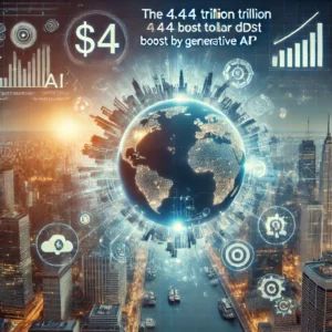DALLE 2024-10-09 070621 - An image illustrating the economic impact of the AI revolution specifically highlighting the potential 44 trillion dollar boost to GDP by generative - innovaTopia