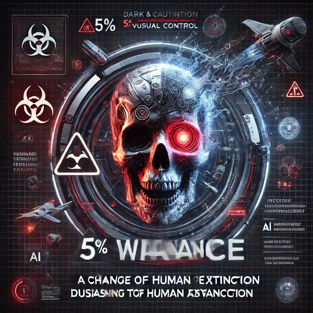 AIの進歩に警鐘！研究者が人類絶滅リスクを5%と警告、2047年までに人間超越の可能性