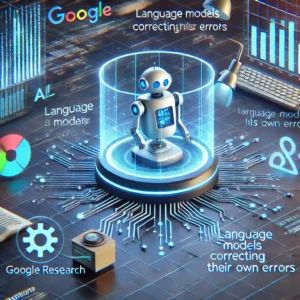 DALLE 2024-10-09 072707 - An image depicting Google Researchs findings on the importance and progress of language models correcting their own errors Show a futuristic AI syst - innovaTopia