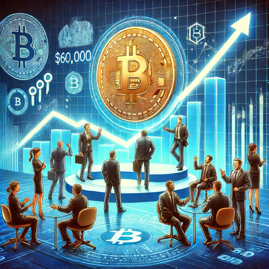 ビットコイン6万ドル超え、機関投資家が市場を牽引