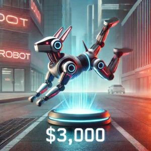 DALLE 2024-06-16 075538 - A high-tech futuristic robot dog performing a backflip The background shows a sleek modern urban environment The scene is vibrant and dynamic sho - innovaTopia