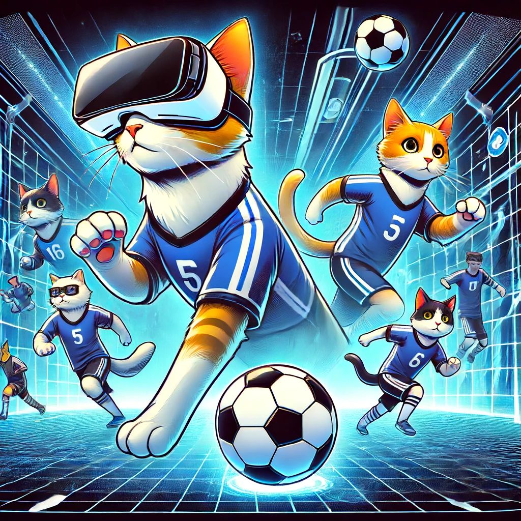 猫が主役のVRサッカーゲーム「PAWBALL」、開発中！