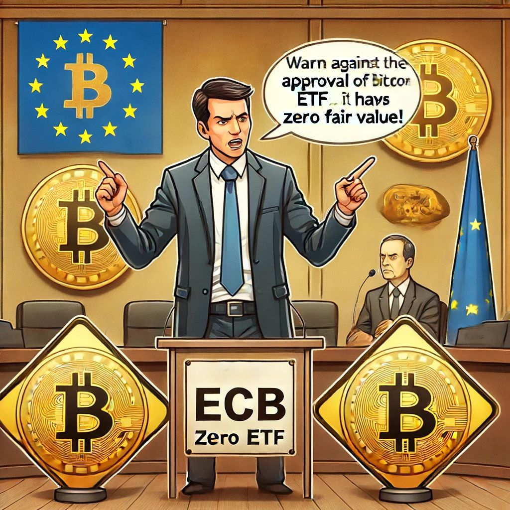 ECB役員、ビットコインETF承認に警鐘「公正価値ゼロ」を主張