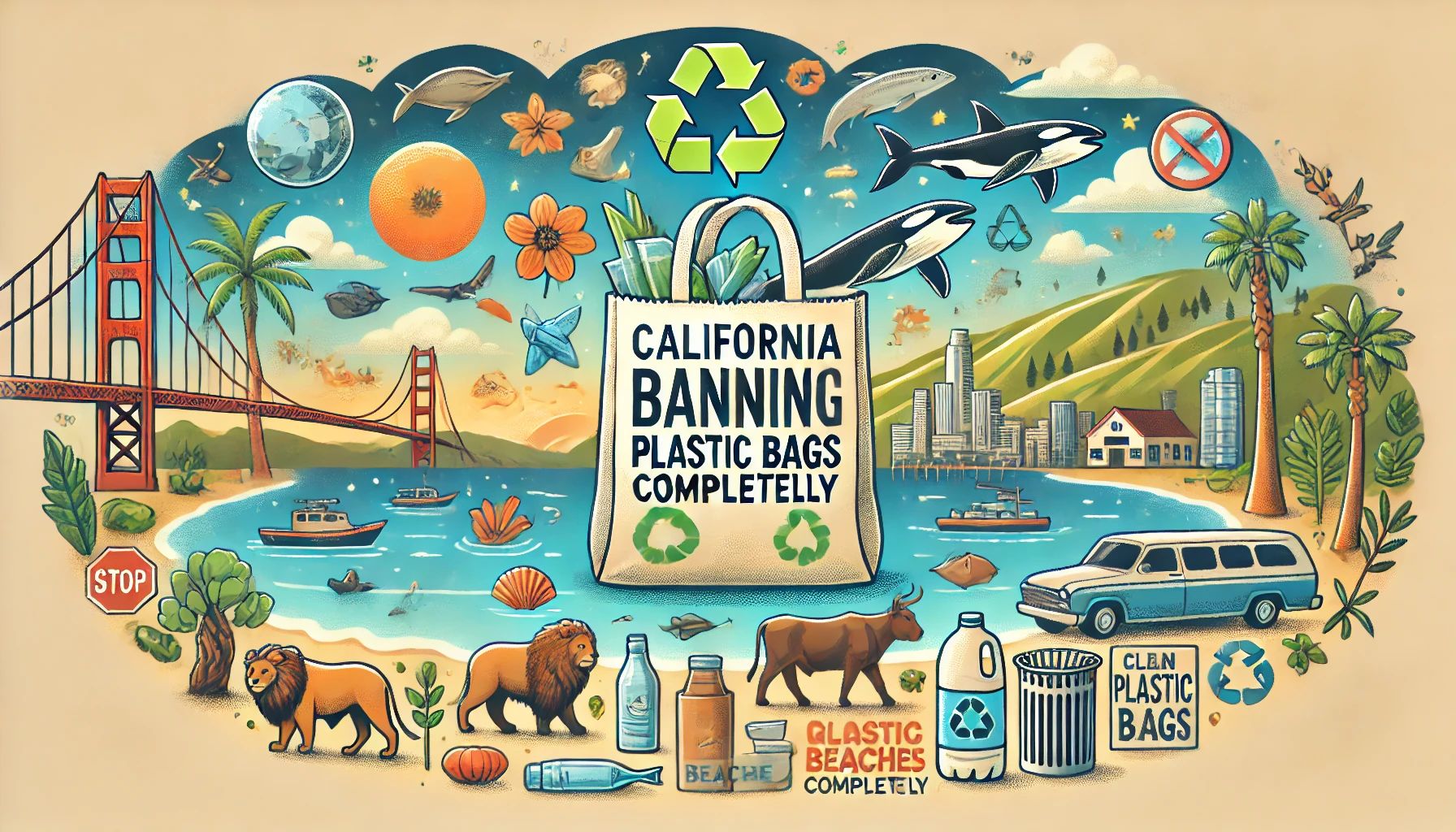 カリフォルニア、プラスチック袋全面禁止へ – 環境保護の新たな一歩