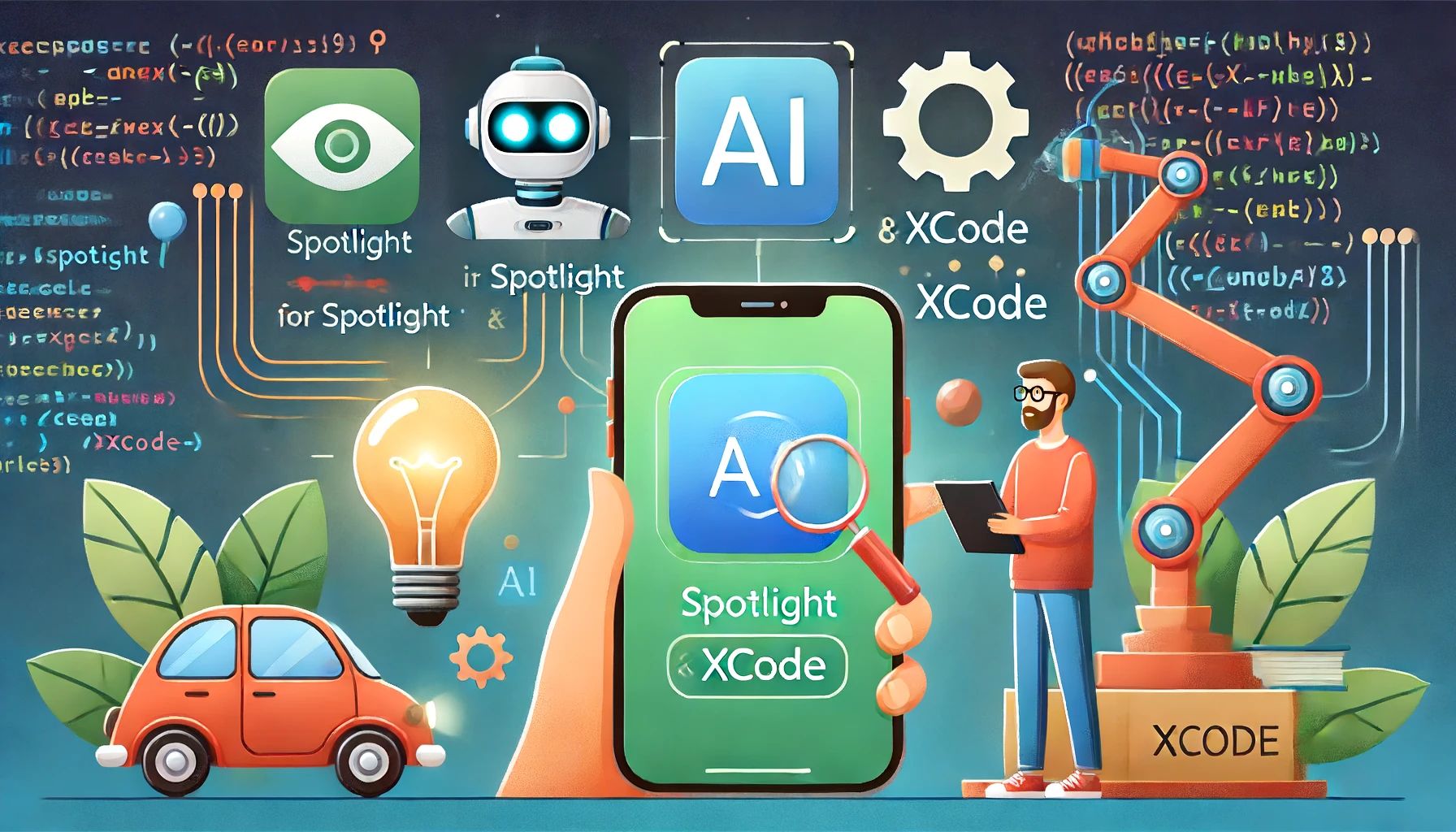 Apple、SpotlightとXcodeにAI機能追加へ: 革新的な開発進行中