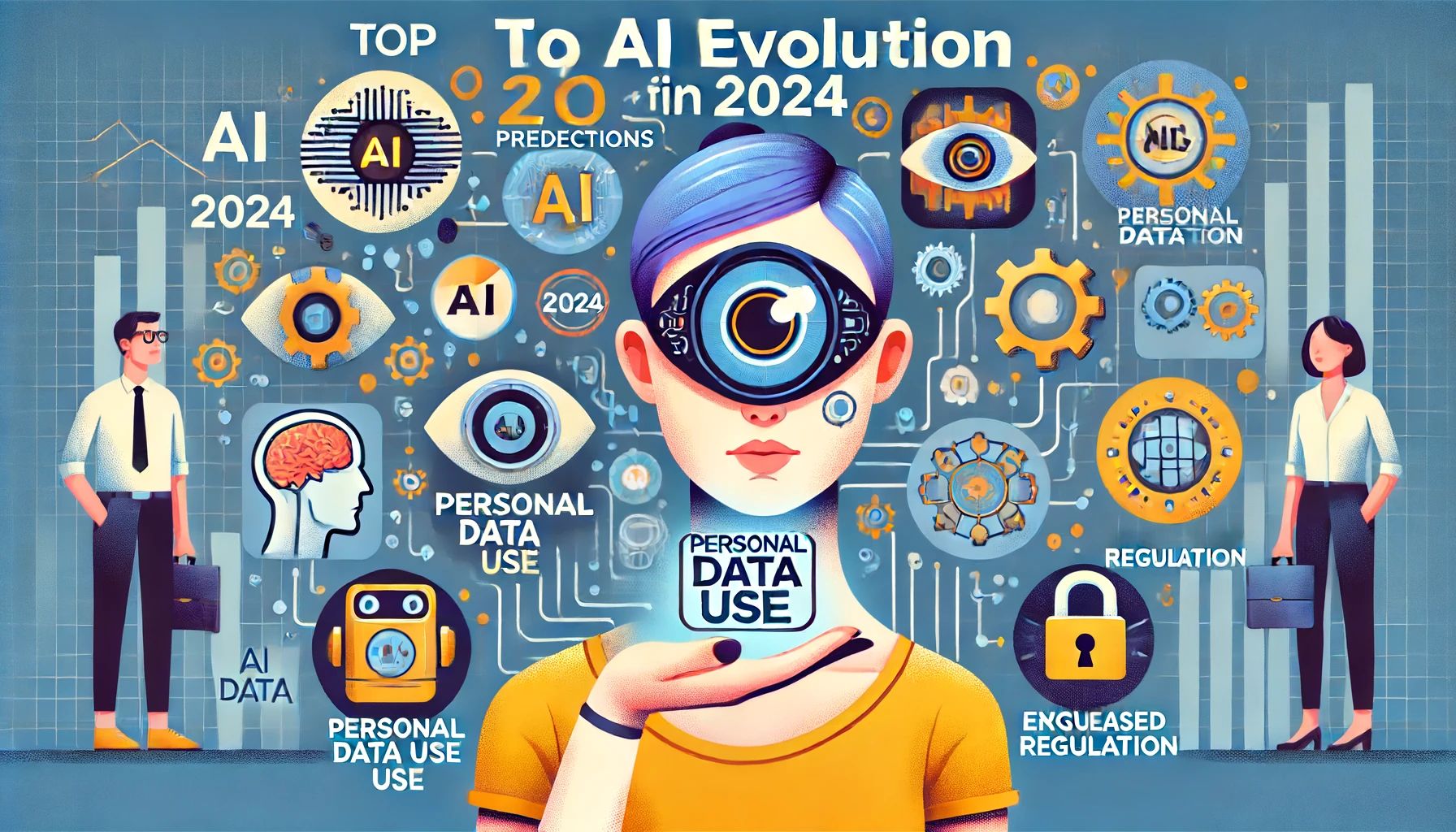 2024年のAI進化: 個人データ活用から規制強化までの10大予測