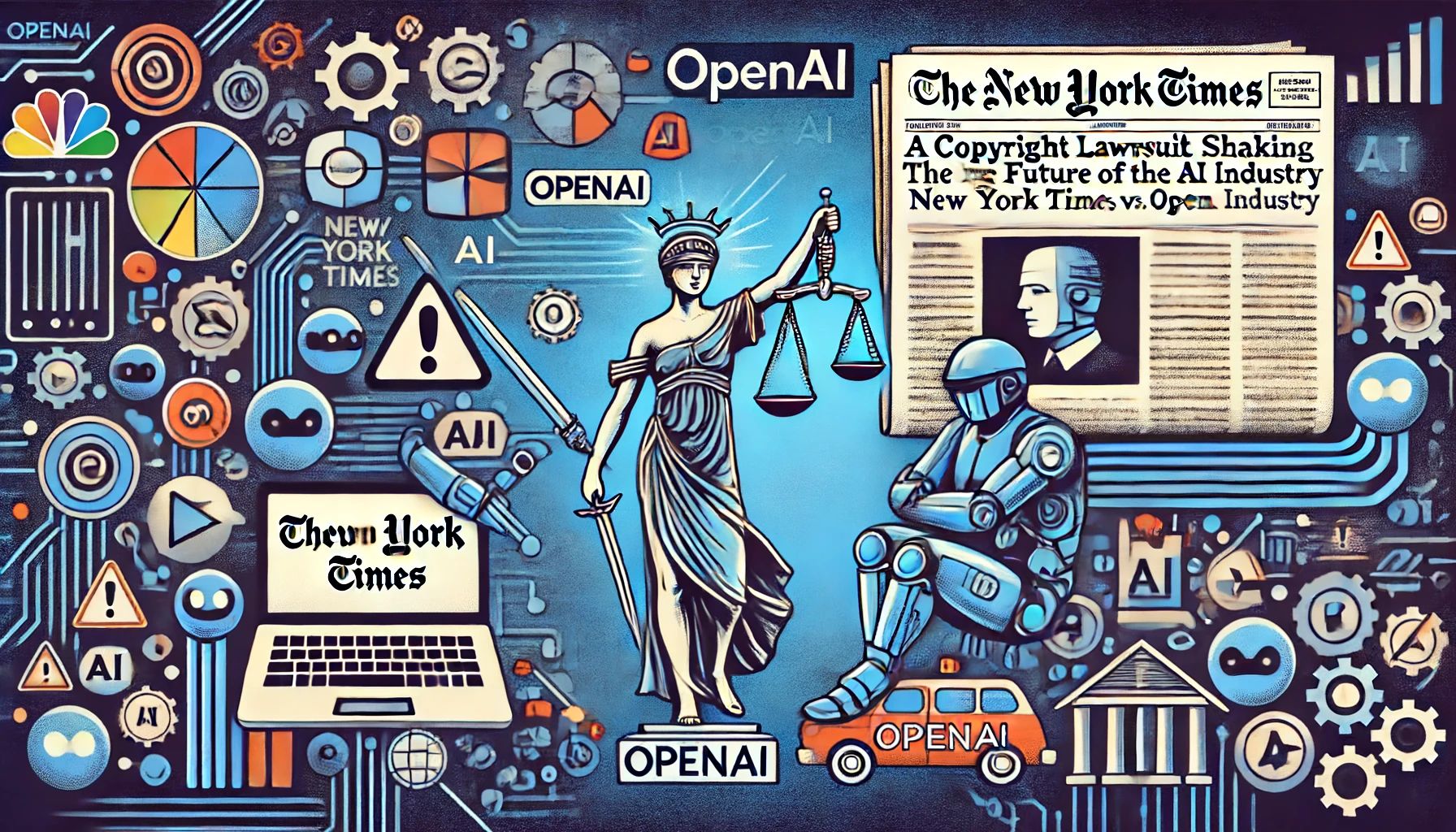 著作権訴訟がAI業界の未来を揺るがす：ニューヨーク・タイムズ対OpenAIの闘い