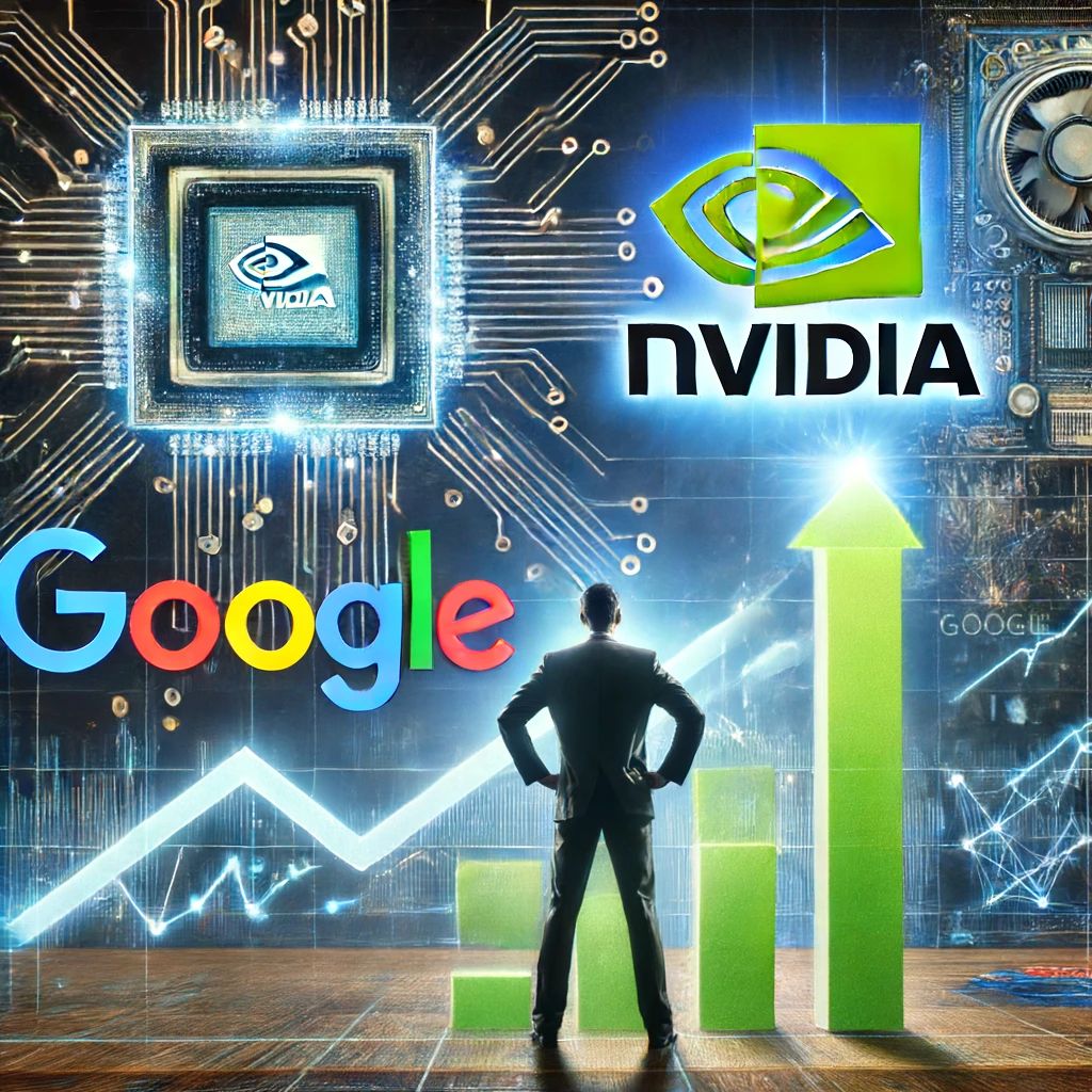 Nvidia、Googleを抜きアメリカ第3の巨人に – AI技術が株価を押し上げ