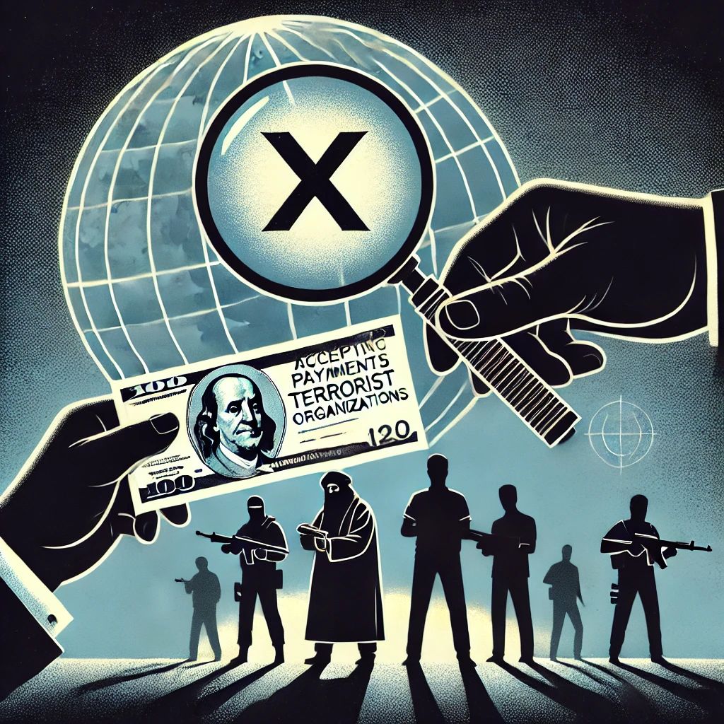 X、テロ組織からの支払い受け入れ疑惑で波紋 – 調査団体が暴露