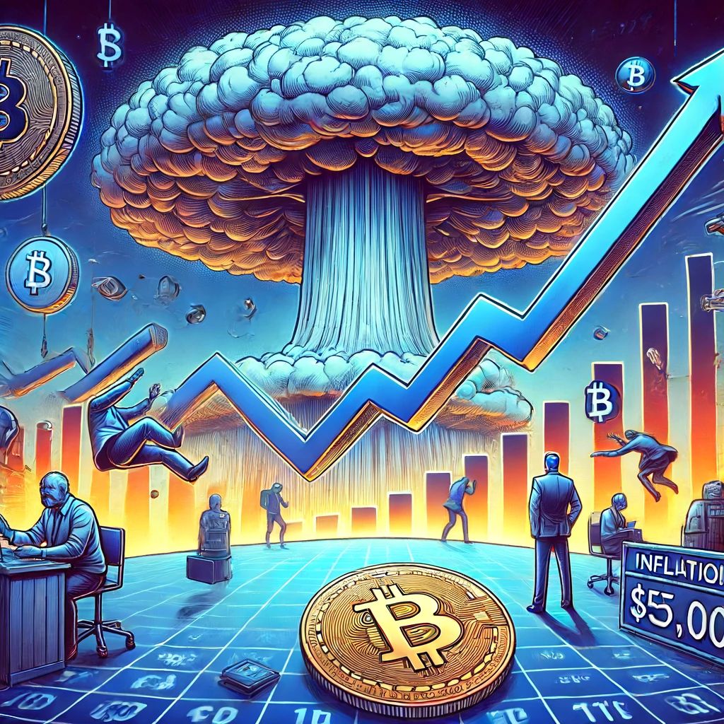 インフレデータ衝撃でビットコイン$50,000割れ、市場に波紋