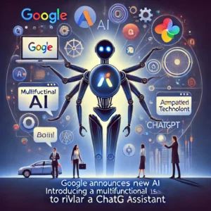 DALLE 2024-06-19 230134 - Google announces new AI Gemini to rival ChatGPT_ introducing a multifunctional assistant Show an innovative AI assistant in action with symbols of - innovaTopia