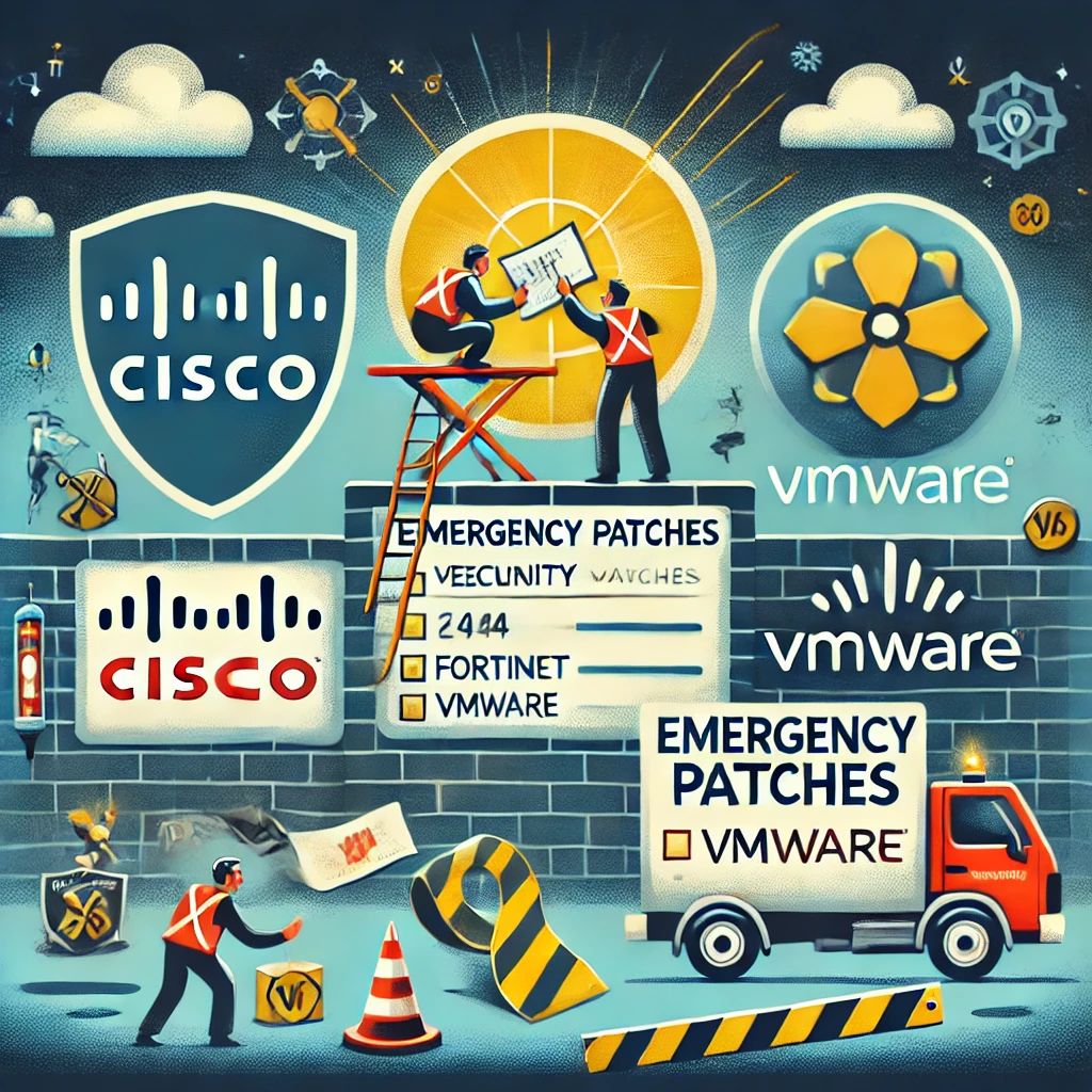 セキュリティ脆弱性対策：Cisco、Fortinet、VMwareが緊急パッチをリリース