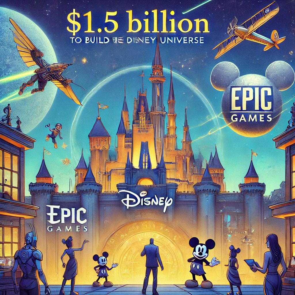 ディズニーがエピックゲームズに15億ドル投資、新ディズニーユニバース構築へ