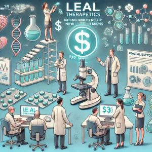 DALLE 2024-06-21 044700 - An illustration showing Leal Therapeutics raising million to develop new treatments The scene should include scientific research medical profess - innovaTopia