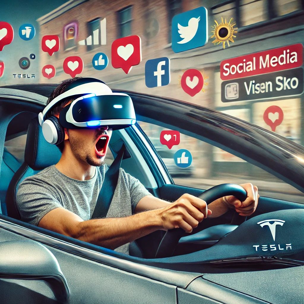 Vision Pro着用で話題沸騰、Tesla運転中のスキットがソーシャルメディアを席巻