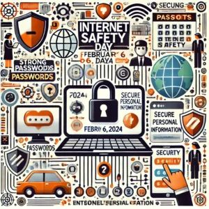 DALLE 2024-06-22 065014 - Illustration emphasizing the importance of Internet Safety Day on February 6 2024 Features strong passwords secure personal information and digita - innovaTopia