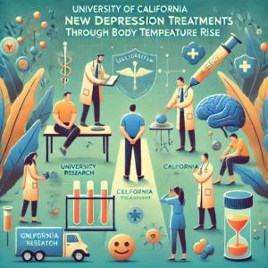 DALLE 2024-06-22 065043 - Illustration of the University of California research team discovering new depression treatments through body temperature rise Features scientific re - innovaTopia
