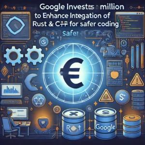 DALLE 2024-06-22 071102 - Illustration of Google investing million to enhance integration of Rust and C++ for safer coding Features elements of coding security symbols an - innovaTopia