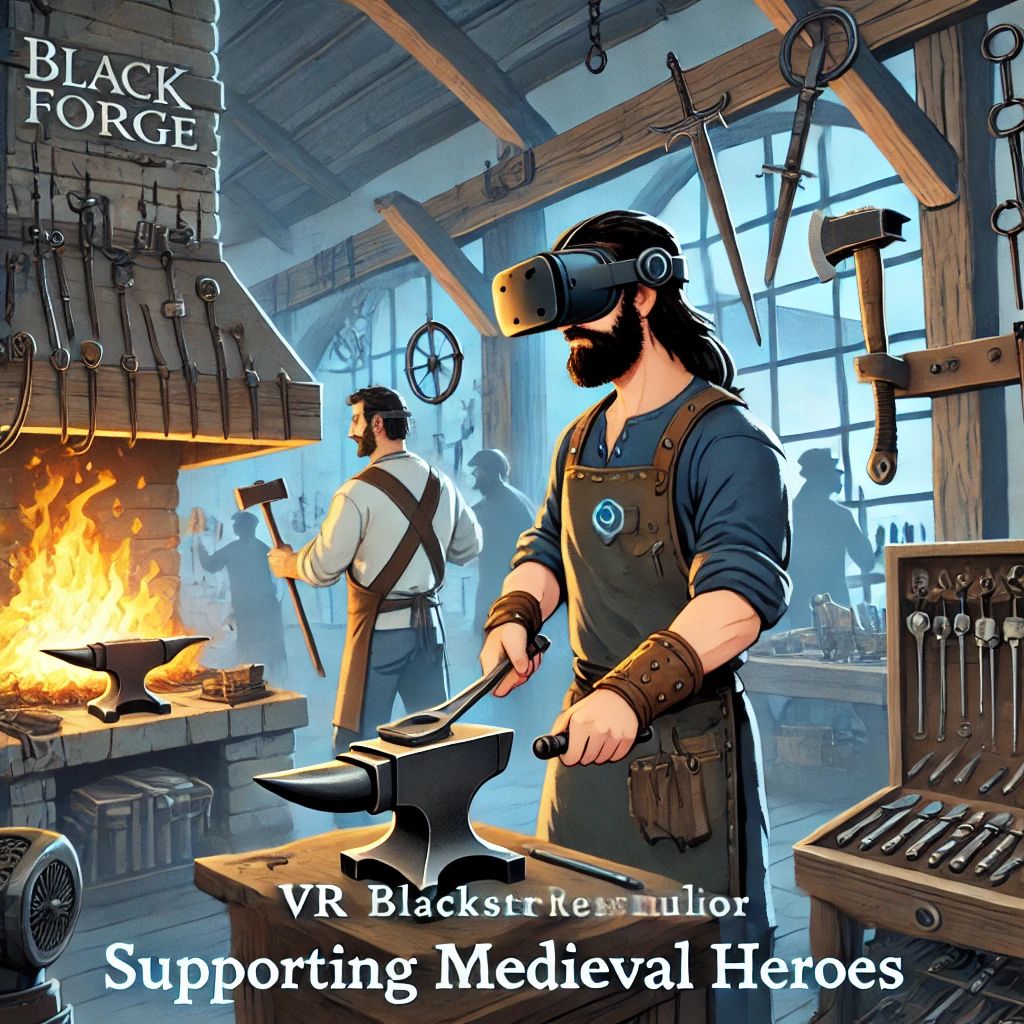 VR武器鍛冶シミュ「BlackForge」、中世の英雄支援へ
