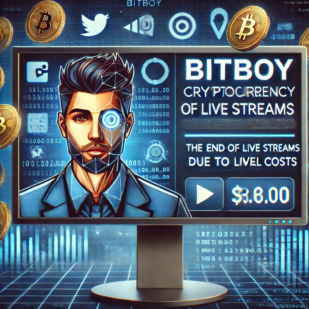 暗号通貨インフルエンサーBitboy、高コストでライブ終了発表