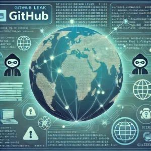 DALLE 2024-06-26 122030 - An illustration showing a GitHub leak exposing a global cyber attack by a Chinese hacker group featuring digital maps and hacker icons The backgroun - innovaTopia